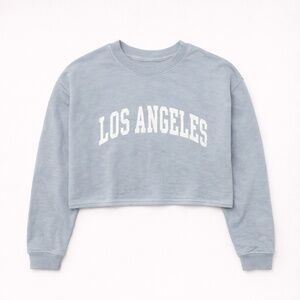 NWT Los Angeles Blue Cropped‎ Crewneck